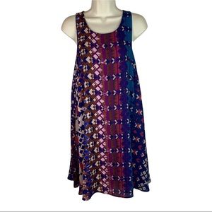 Everly Women’s Colorful Sleeveless Print Summer Dress Size Small